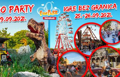 Fun Park Biograd zatvara sezonu uz dinosaure, Igre bez granica, vatromet i lampione!