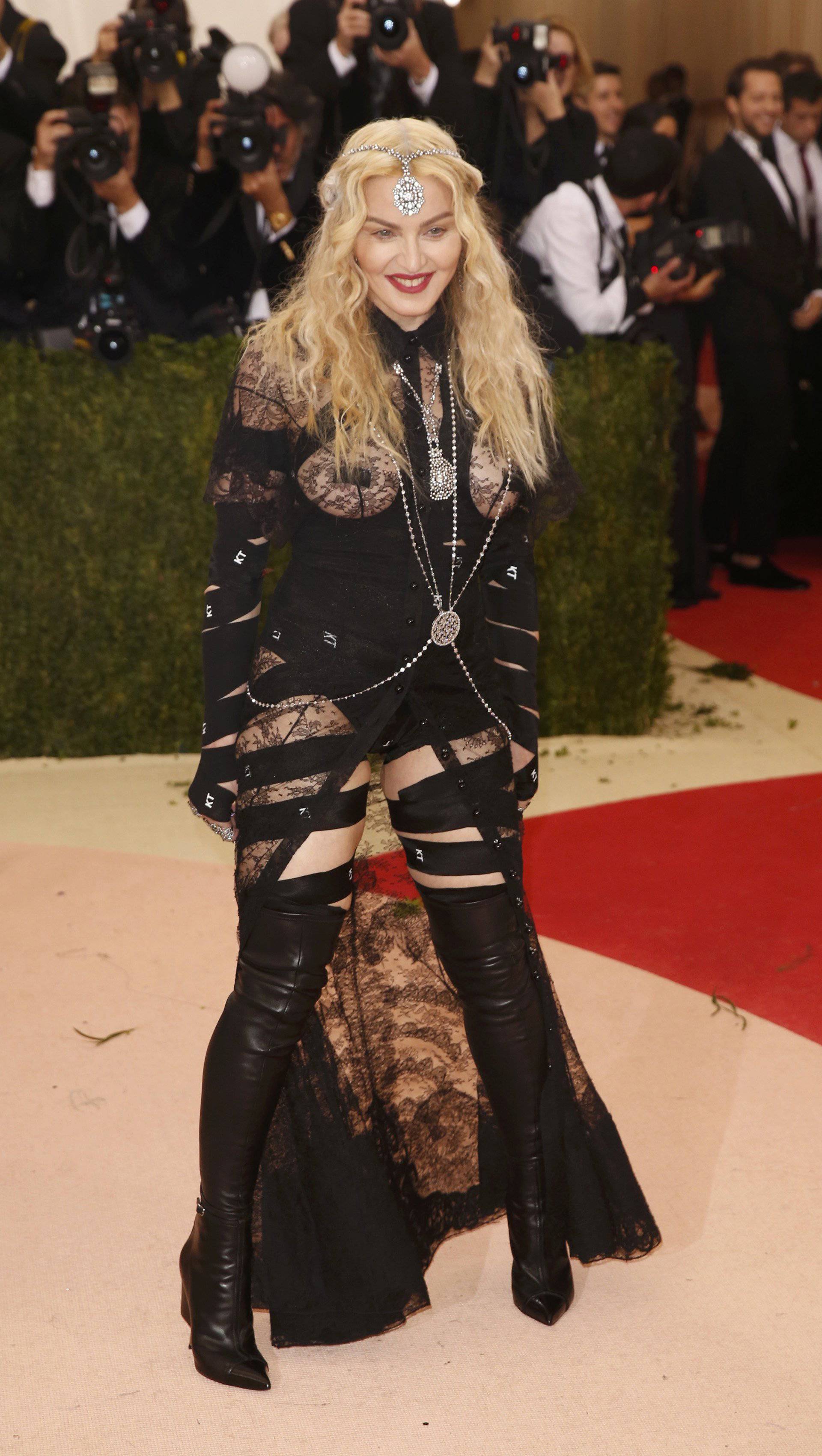 Singer Madonna arrives at the Met Gala in New York