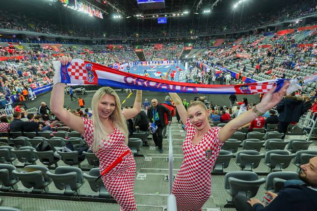 Navijači na utakmici Hrvatske i Islanda na Svjetskom rukometnom prvenstvu 