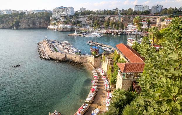 Boats in Antalya Harbour, Turkey
