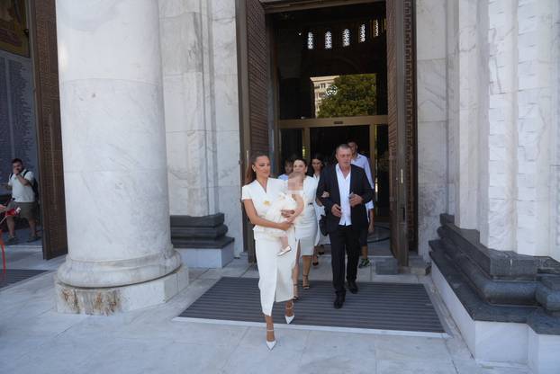 Beograd: Aleksandra Prijović i Filip Živojinović krstili kćer na dan kad  se rodila 