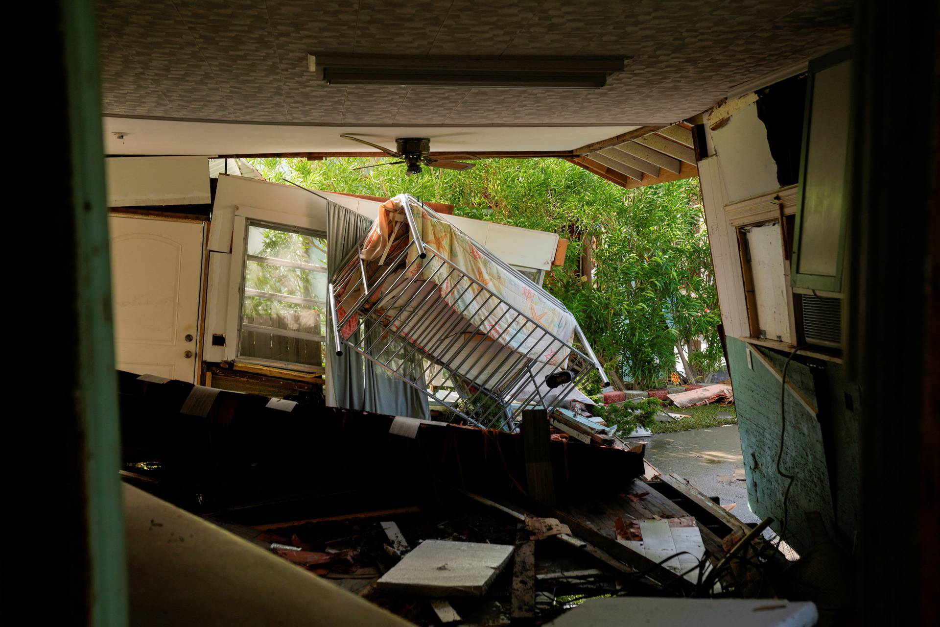 Aftermath of Hurricane Idalia in Horseshoe Beach, Florida