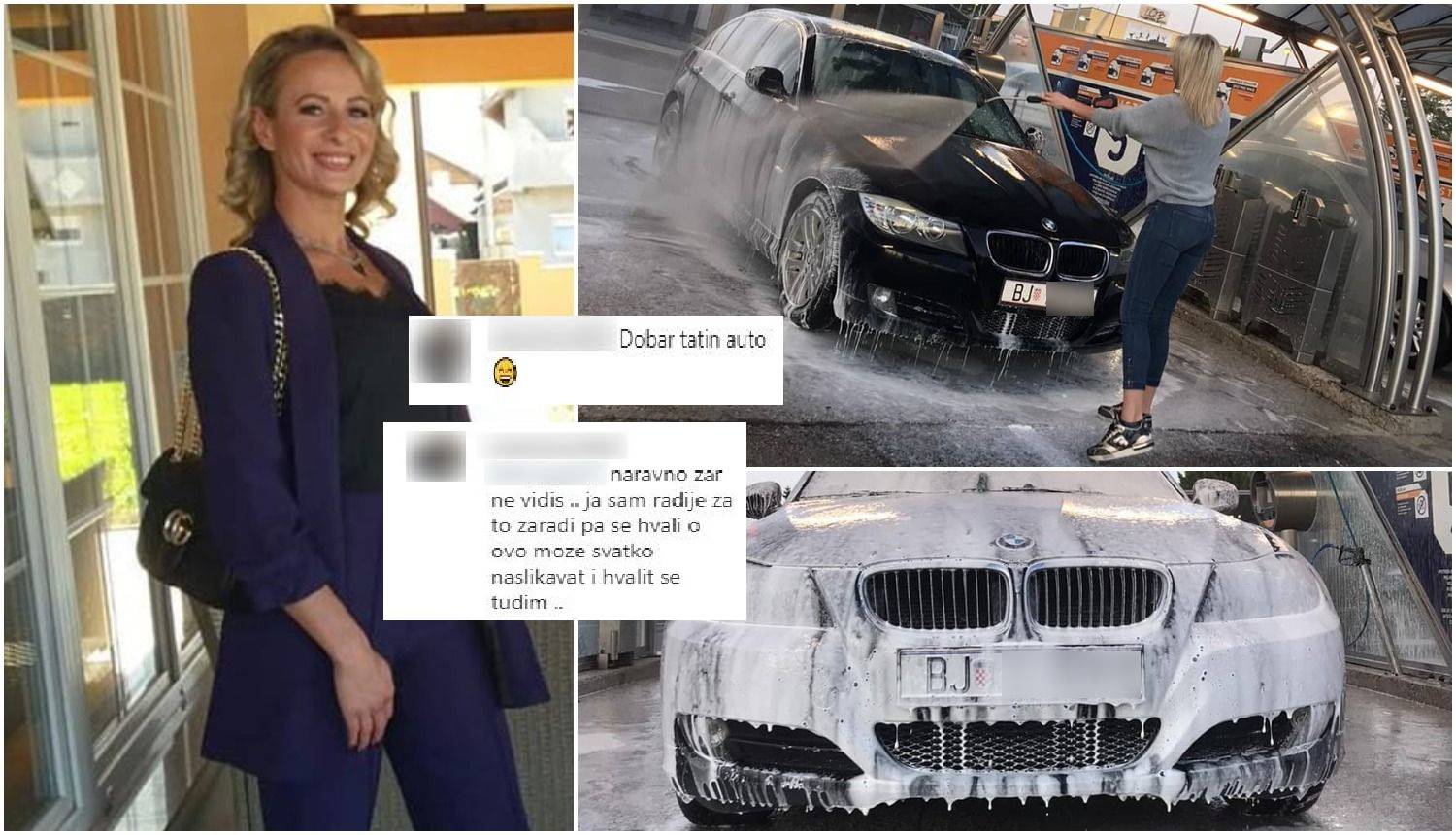 Nikolina prala BMW, gledatelji ju napali: Zaradi ga pa se hvali