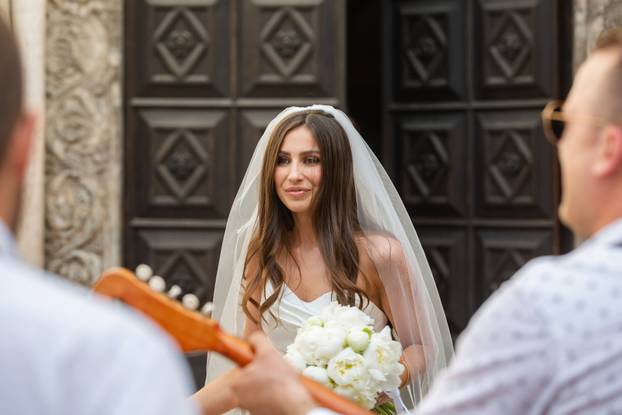 ARHIVA - 2022. Zadar: Vjenčanje Dominika Livakovića i njegove odabranice Helene Matić