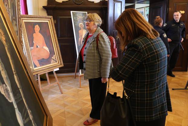 Zagreb: Otvorenje izložbe "Ljepota lažnog sjaja" - krivotvorenih umjetnina iz fundusa Muzeja policije