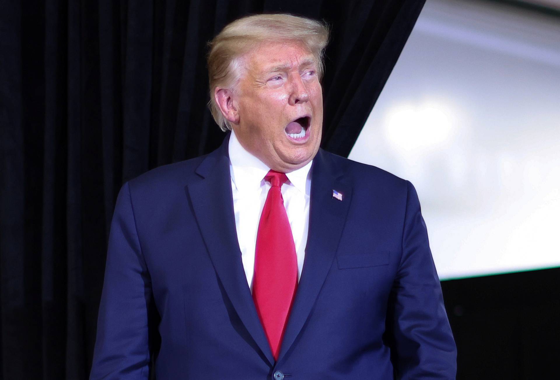 U.S. President Trump rallies with supporters at a campaign event in Henderson, Nevada