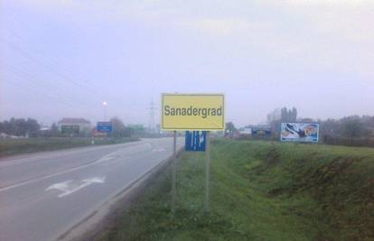 Na ulazu u grad promijenili ime Osijek u 'Sanadergrad'