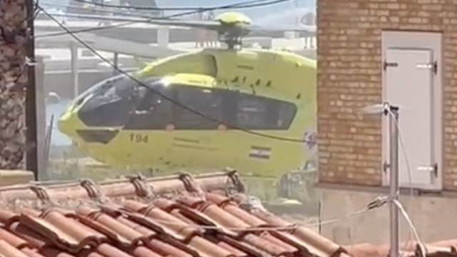 VIDEO Medicinski helikopter sa Suska hitno prevezao mlađu djevojku. Imala bolove u prsima