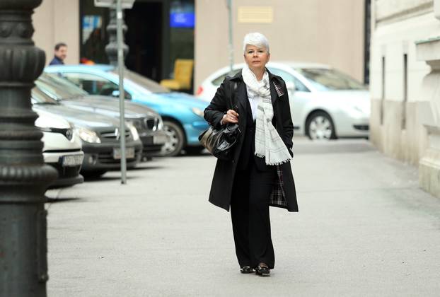 Zagreb: Jadranka Kosor dolazi na Županijski sud kako bi svjedo?ila na su?enja za aferu Fimi media 