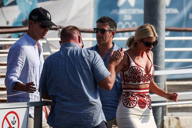 Arrivals ahead of the expected wedding of Amazon founder Jeff Bezos and Lauren Sanchez, in Venice