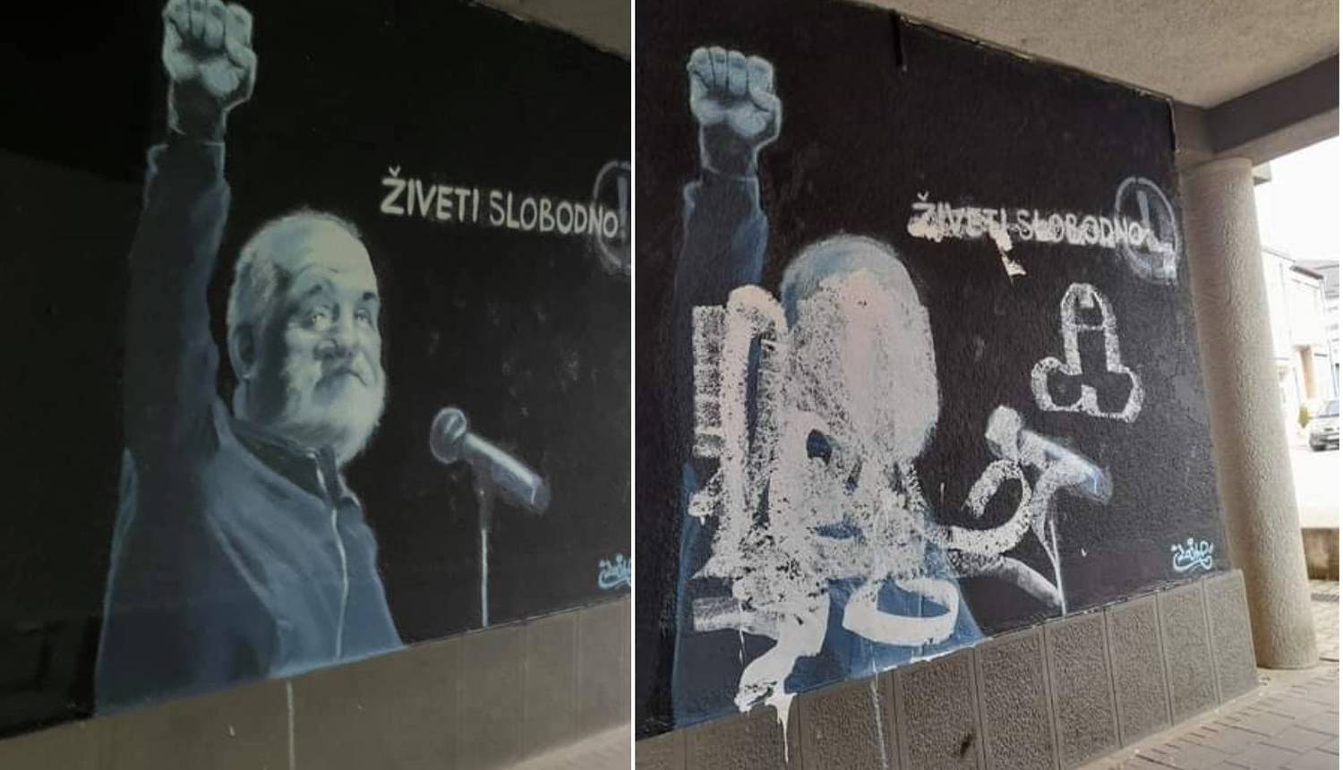 Vandali potpuno uništili mural u Srbiji posvećen Balaševiću...