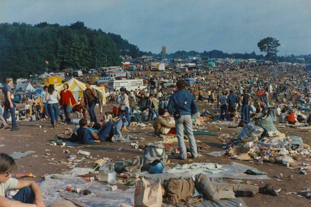 Attendees at the Woodstock Music Festival in August 1969, Bethel, New York, U.S. in this handout image.