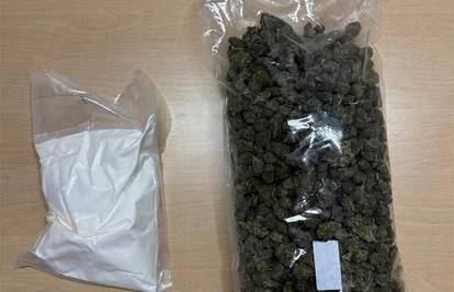 Policija kod Vodica uhitila dva muškarca: U autu imali više od pola kile 'trave' i kilu 'speeda'