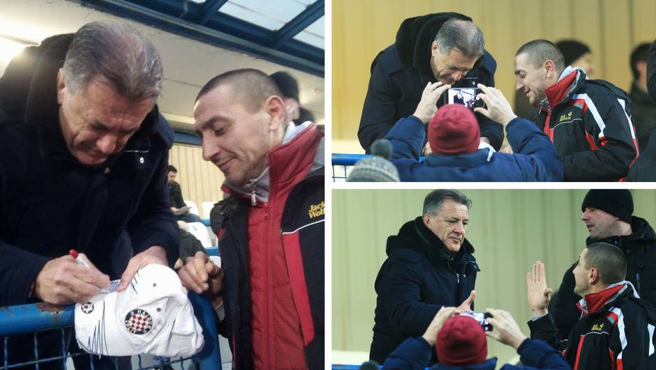 Samo ljubav: Mamić u Osijeku potpisao kapu s grbom Hajduka
