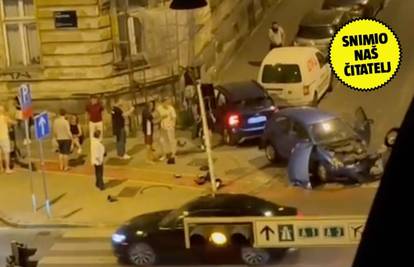 VIDEO Teška nesreća u Zagrebu: Oba vozača kroz crveno, auto se odbio na njemačku pješakinju!