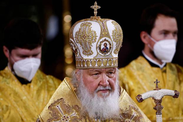 FILE PHOTO: Orthodox Christmas service at the Cathedral of Christ the Saviour in Moscow