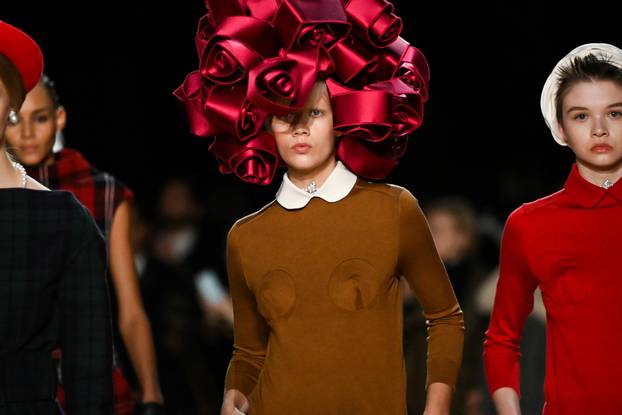 Models present creations from the Marc Jacobs Fall/Winter 2020 collection during New York Fashion Week