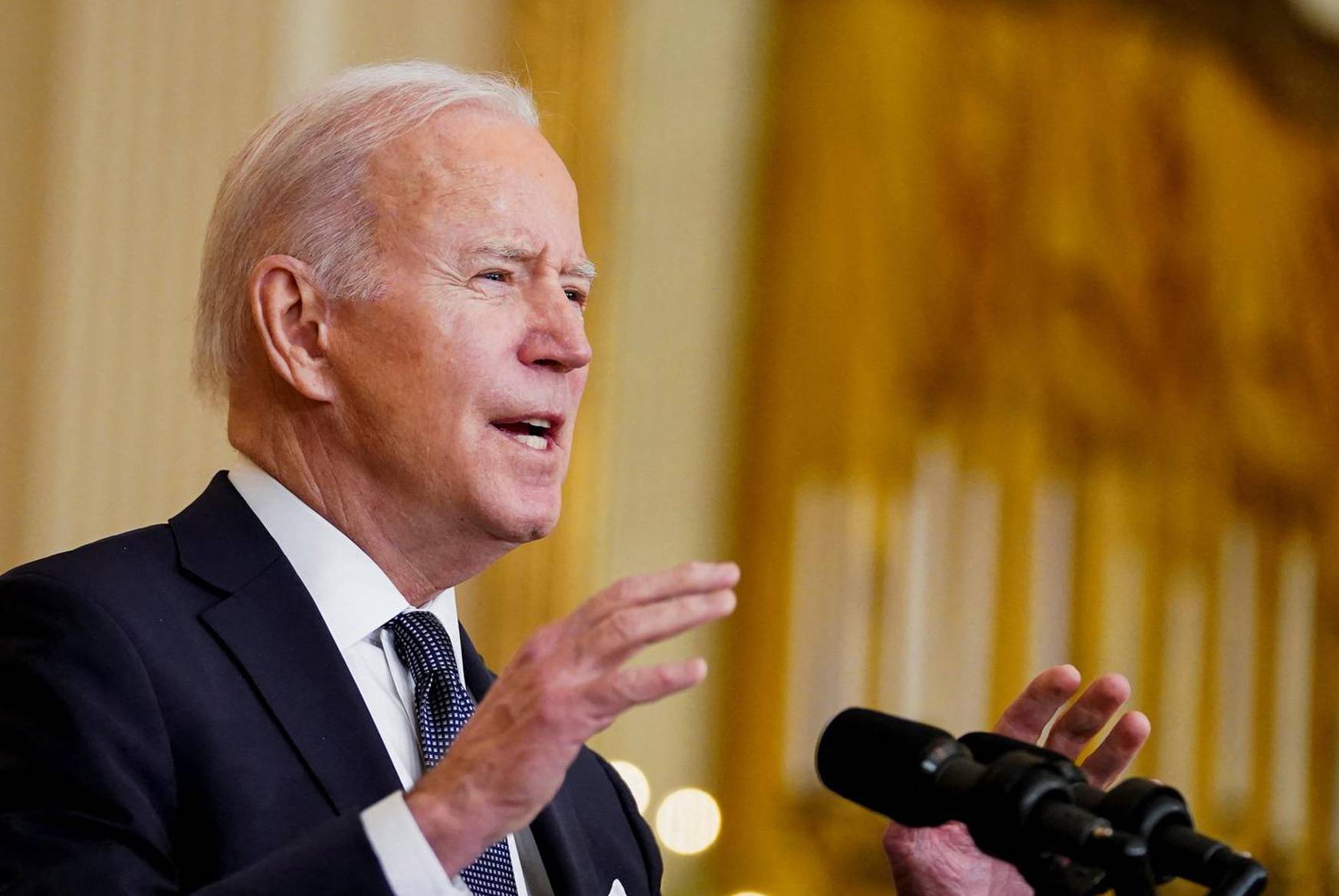 U.S. President Biden speaks about situation in Russia and Ukraine, in Washington