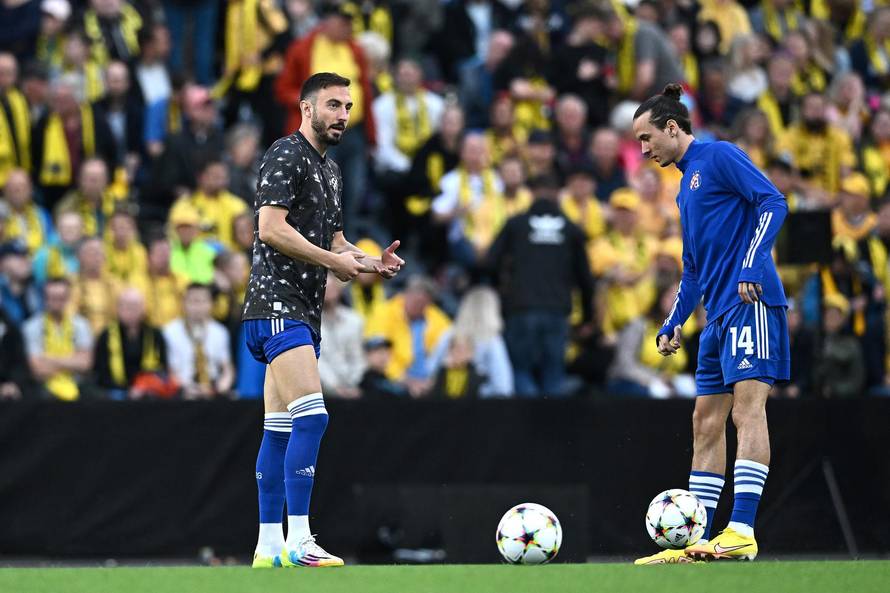 Bodo: Zagrijavanje igrača prije utakmice UEFA Lige prvaka, FK Bodo/Glimt - GNK Dinamo