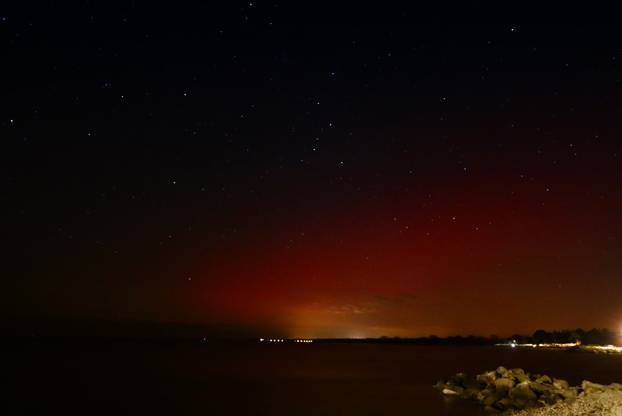 Peroj: Aurora borealis vidljiva i na jugu Istre