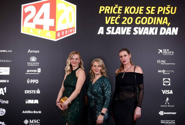 Zagreb: Dolazak uzvanika na proslavu 20. rođendana 24sata