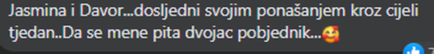 Goran je pobijedilo, ali favoriti gledatelja su Davor i Jasmina: 'Jedini su korektni i pravedni'