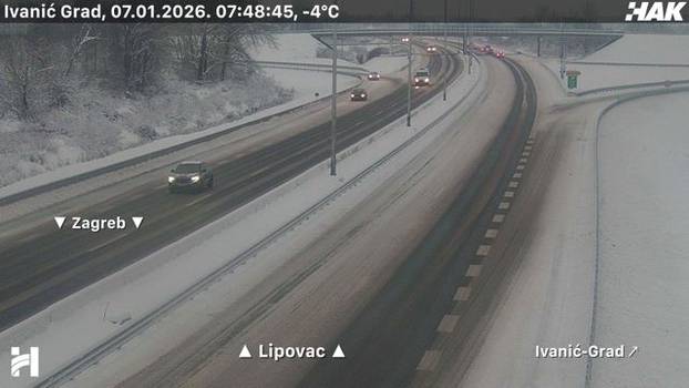 FOTO Autoceste diljem Hrvatske zametene snijegom, pogledajte