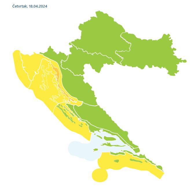 Kiša s grmljavinom, olujni udari bure podno Velebita: Evo kakvo vrijeme će biti do kraja tjedna...