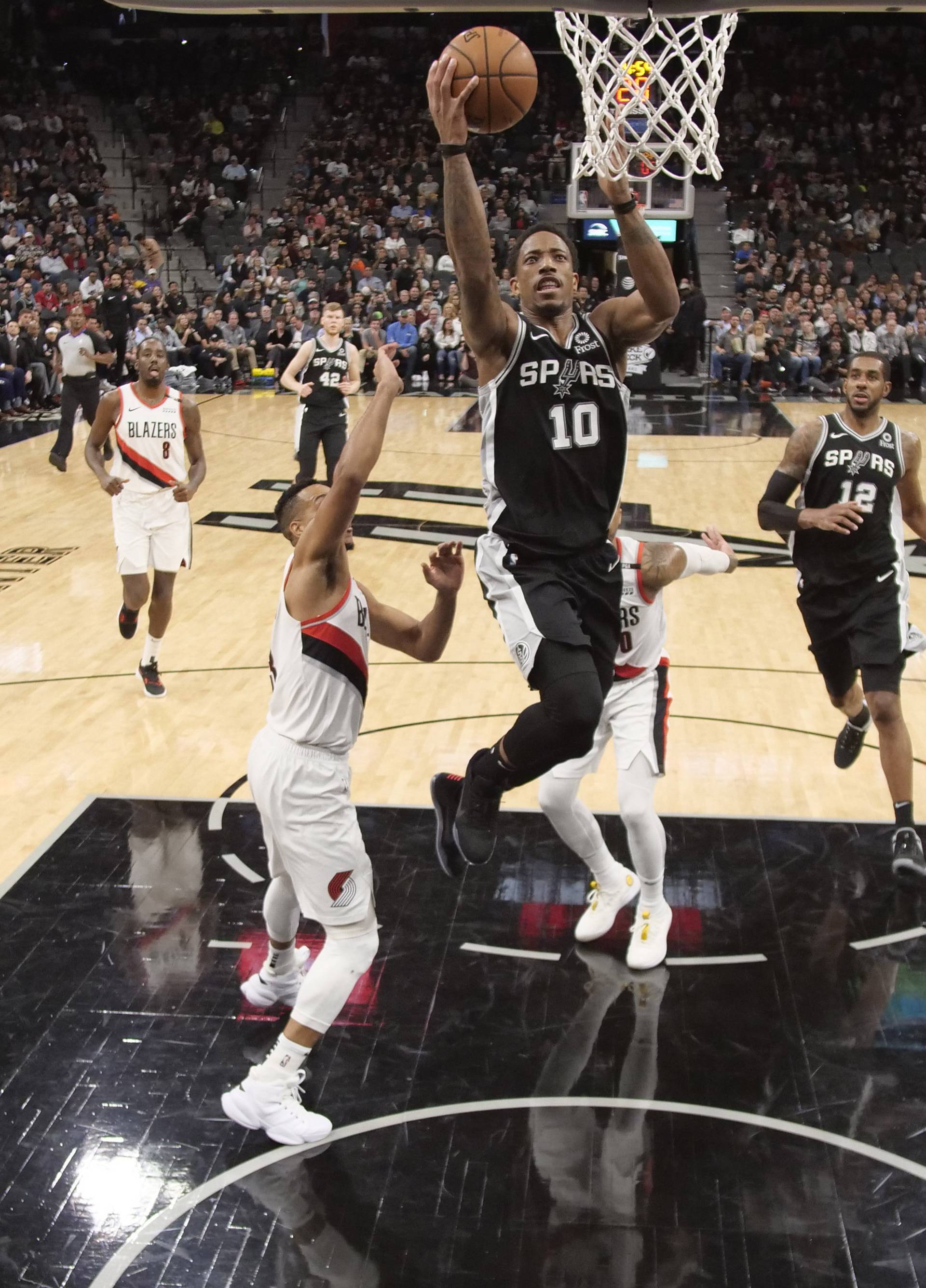 NBA: Portland Trail Blazers at San Antonio Spurs