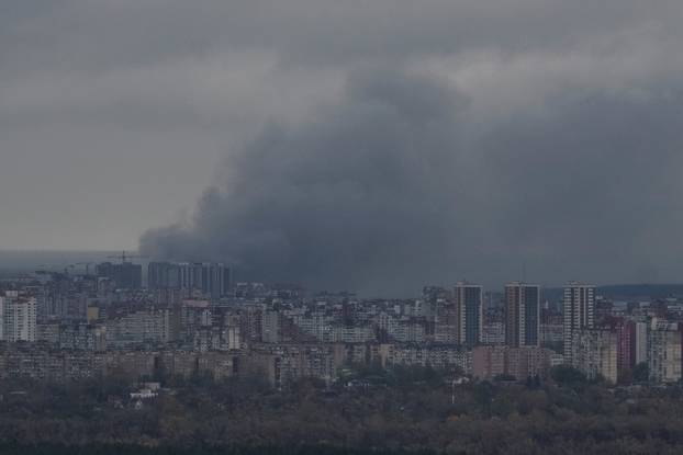 Aftermath of a Russian missile attack in Kyiv