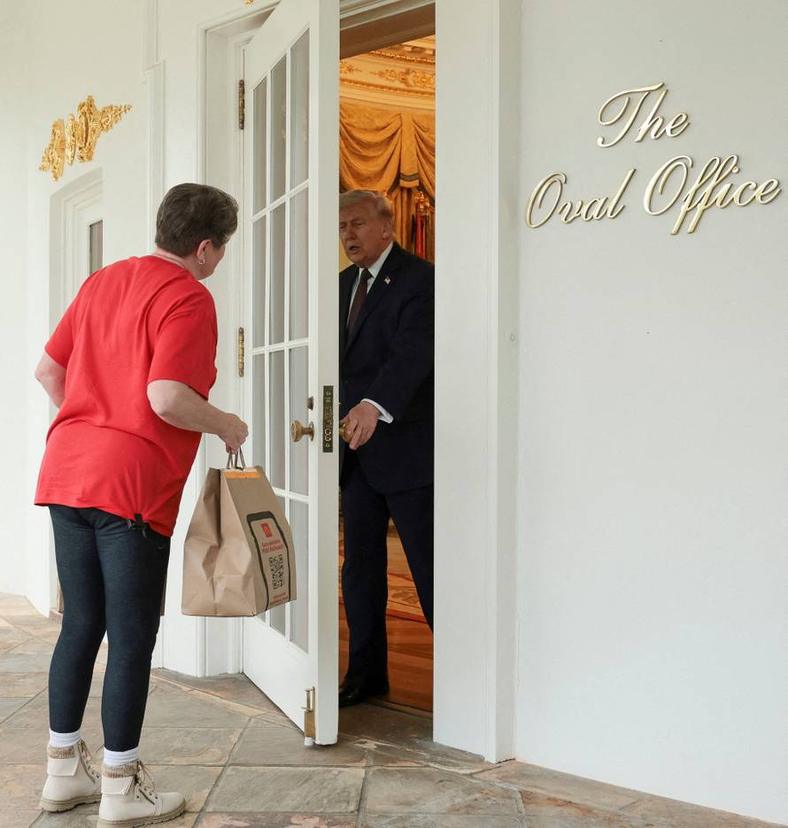 U.S. President Donald Trump in the Oval Office at the White House