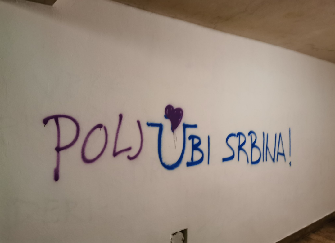 Prepravio grafit 'Ubi Srbina' i očitao lekciju onima koji mrze