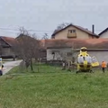 VIDEO Helikopter je u okolici Zagreba sletio po čovjeka zbog sumnje na moždani udar