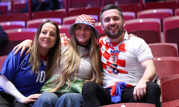 Susret Švedske i Hrvatske u prvom krugu EHF Europskog prvenstva, navijači