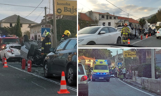 Teška nesreća na magistrali: U Sumpetru se sudarilo pet vozila, dvoje ljudi završilo u bolnici