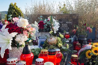 Ruže i cvijeće na grobu Olivera Dragojevića