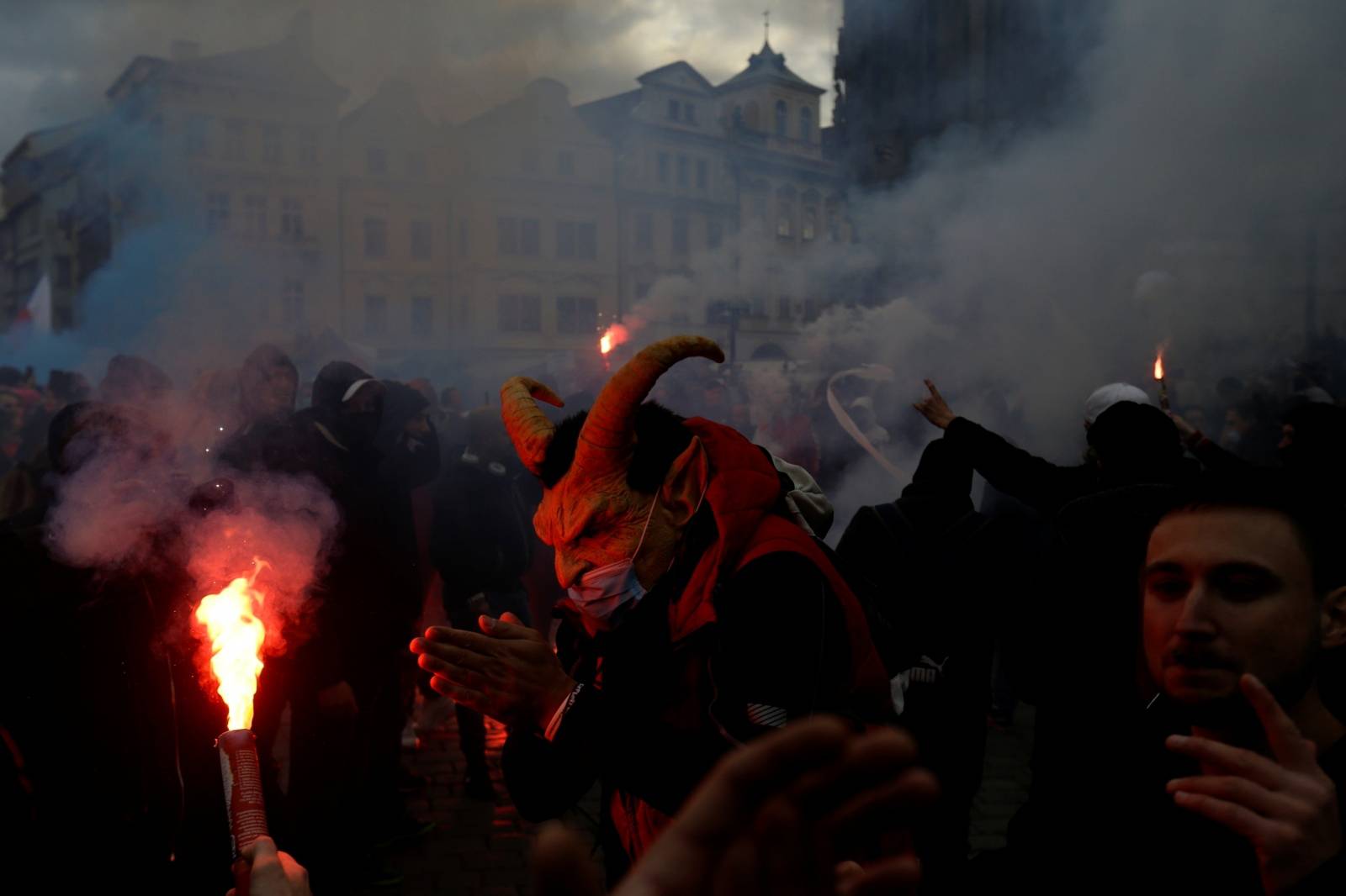 Demonstration against the Czech government's COVID-19 restrictions in Prague