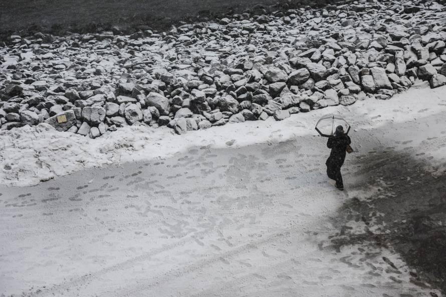 Winter snow storm hits New York City