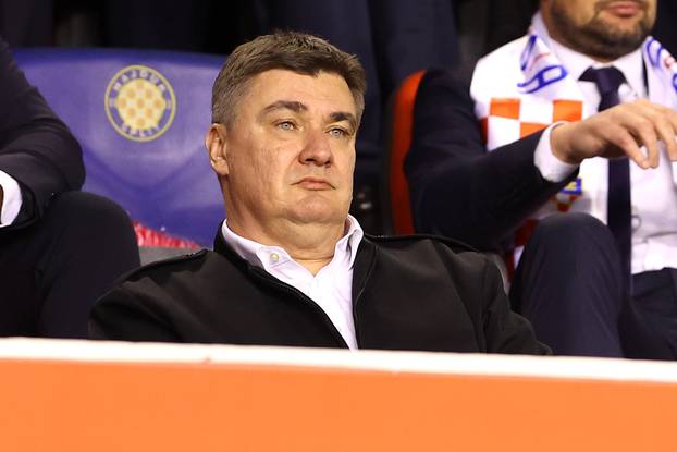 Poljud: Zoran Milanović na utakmici Hrvatska - Wales 