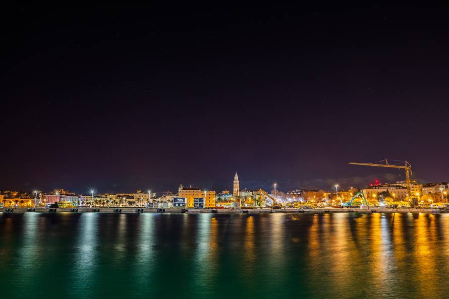 Pogled na auroru borealis u Splitu