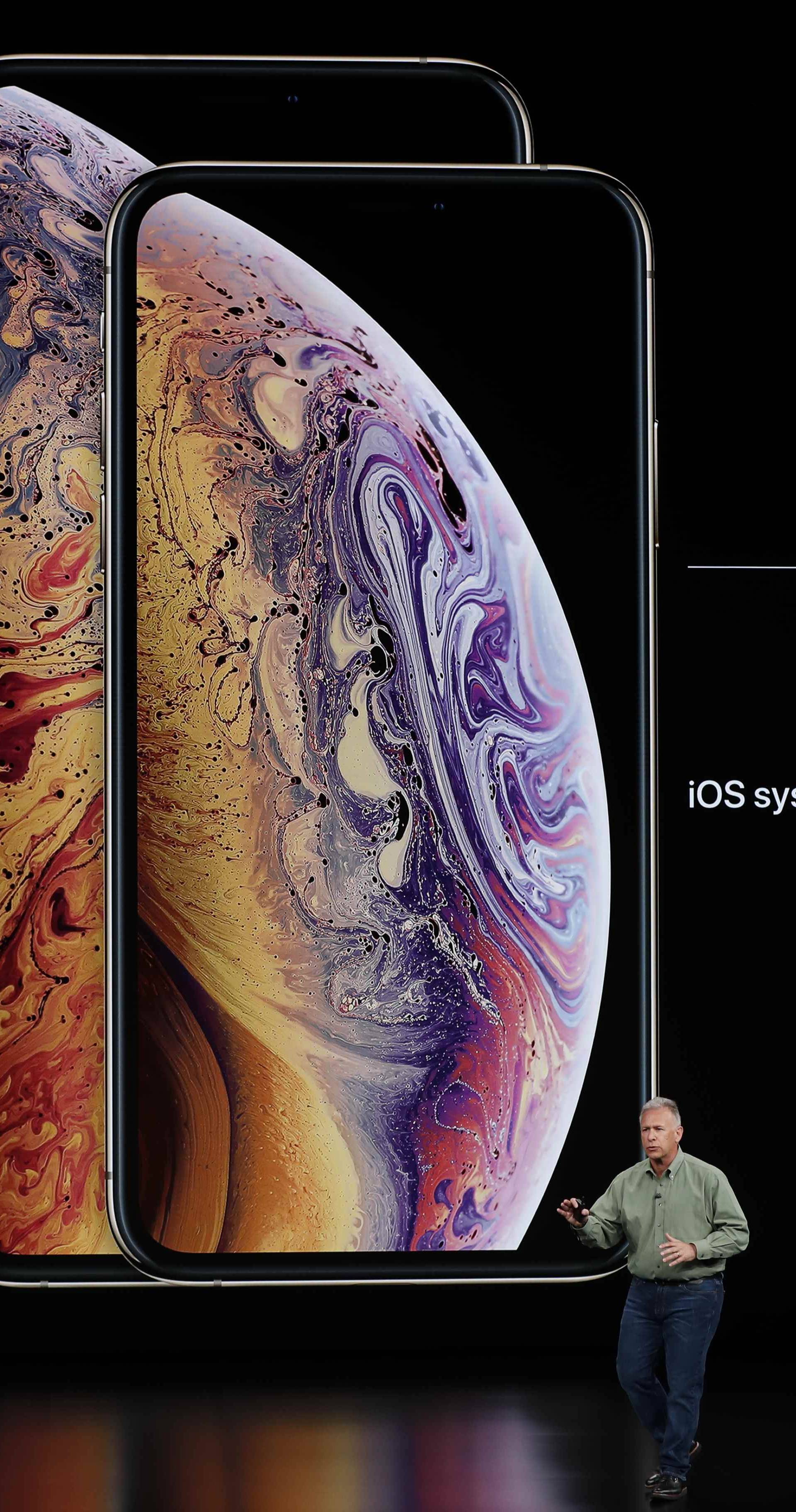 Schiller Senior Vice President, Worldwide Marketing of Apple, speaks about the the new Apple iPhone XS at an Apple Inc product launch in Cupertino
