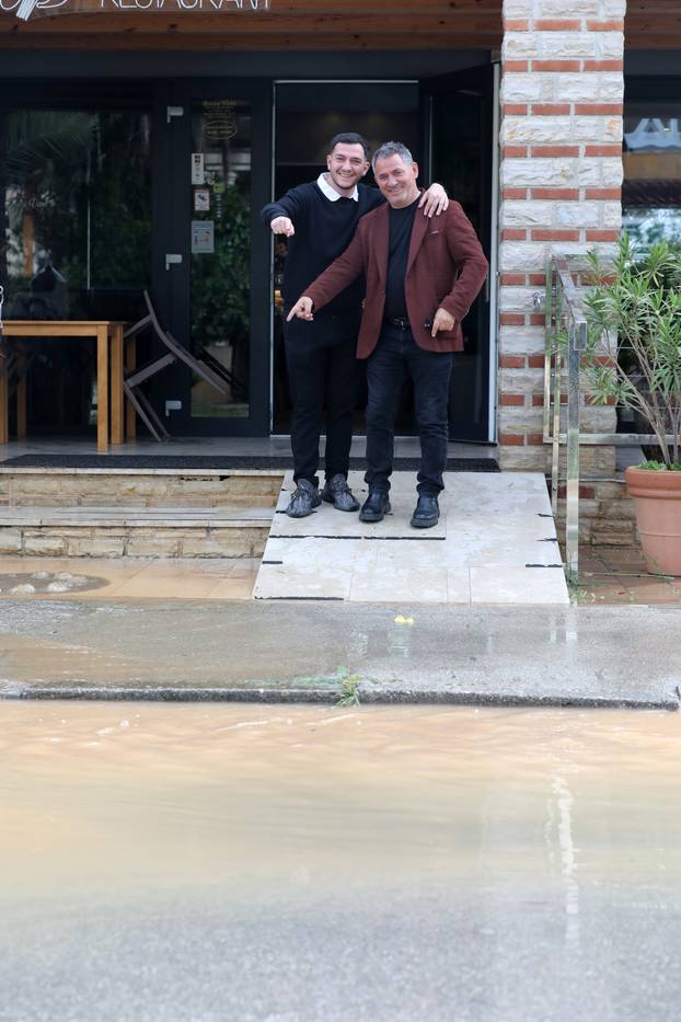 Potopljene ulice Medulina nakon jakog nevremena