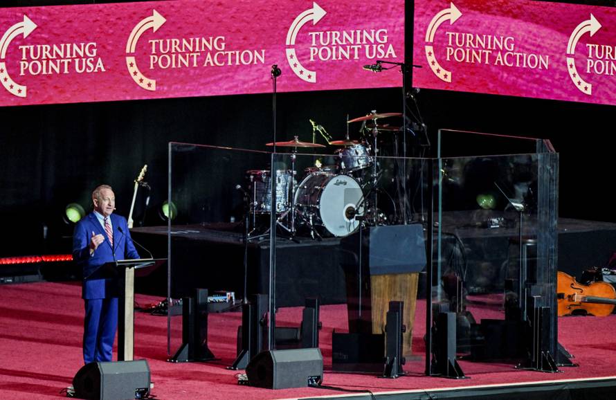 Memorial service for slain conservative commentator Charlie Kirk, in Glendale