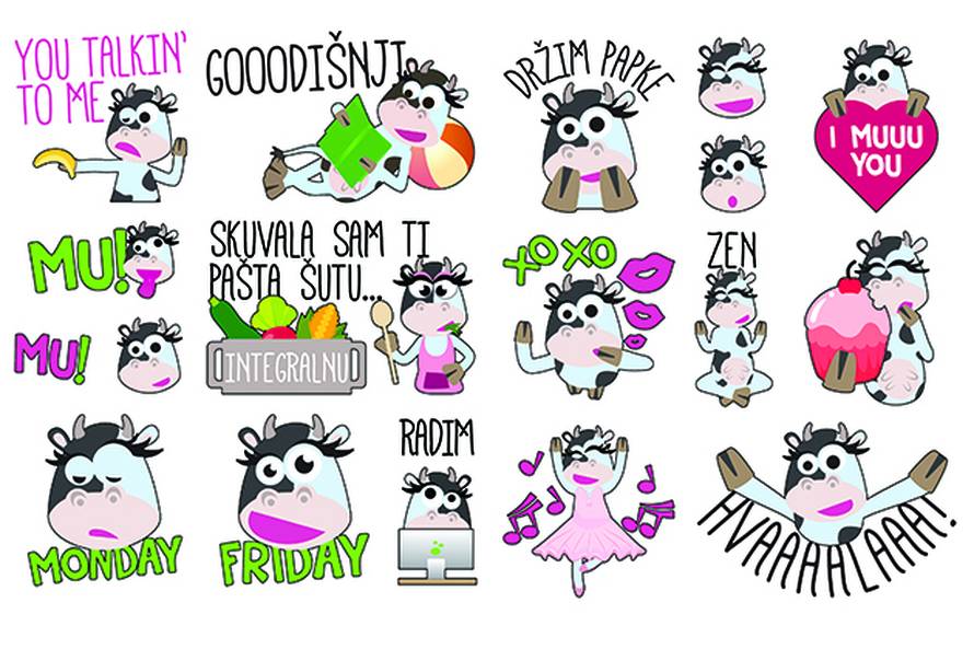 Zdrava Krava Viber stickeri ljetni su hit! Skini ih i ti!