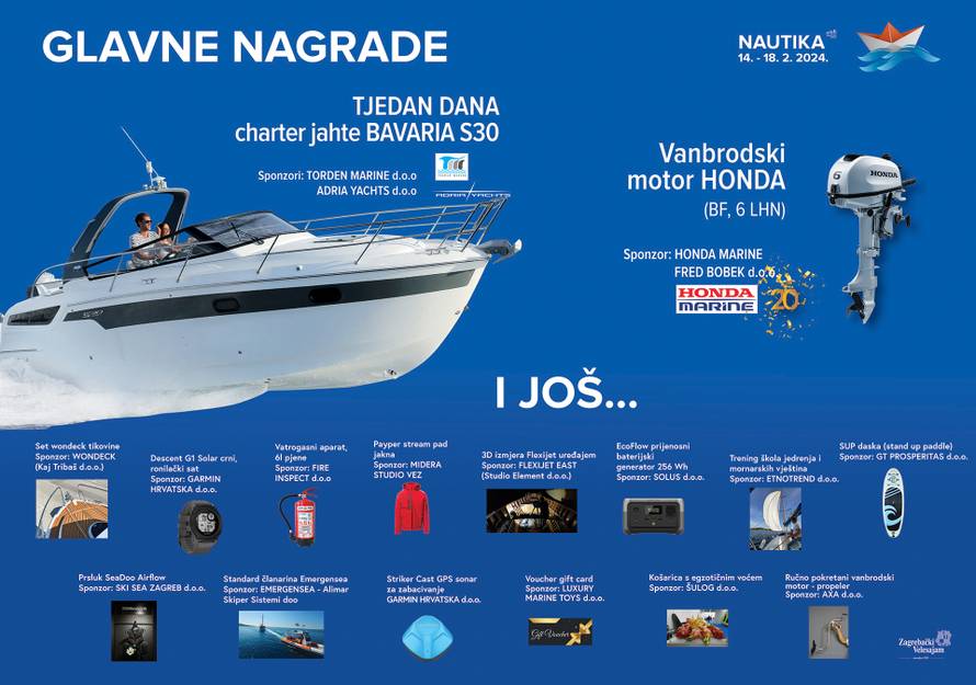 Nautičari pozor: Nautika otvara vrata!  Svjetski brandovi plovila i oprema