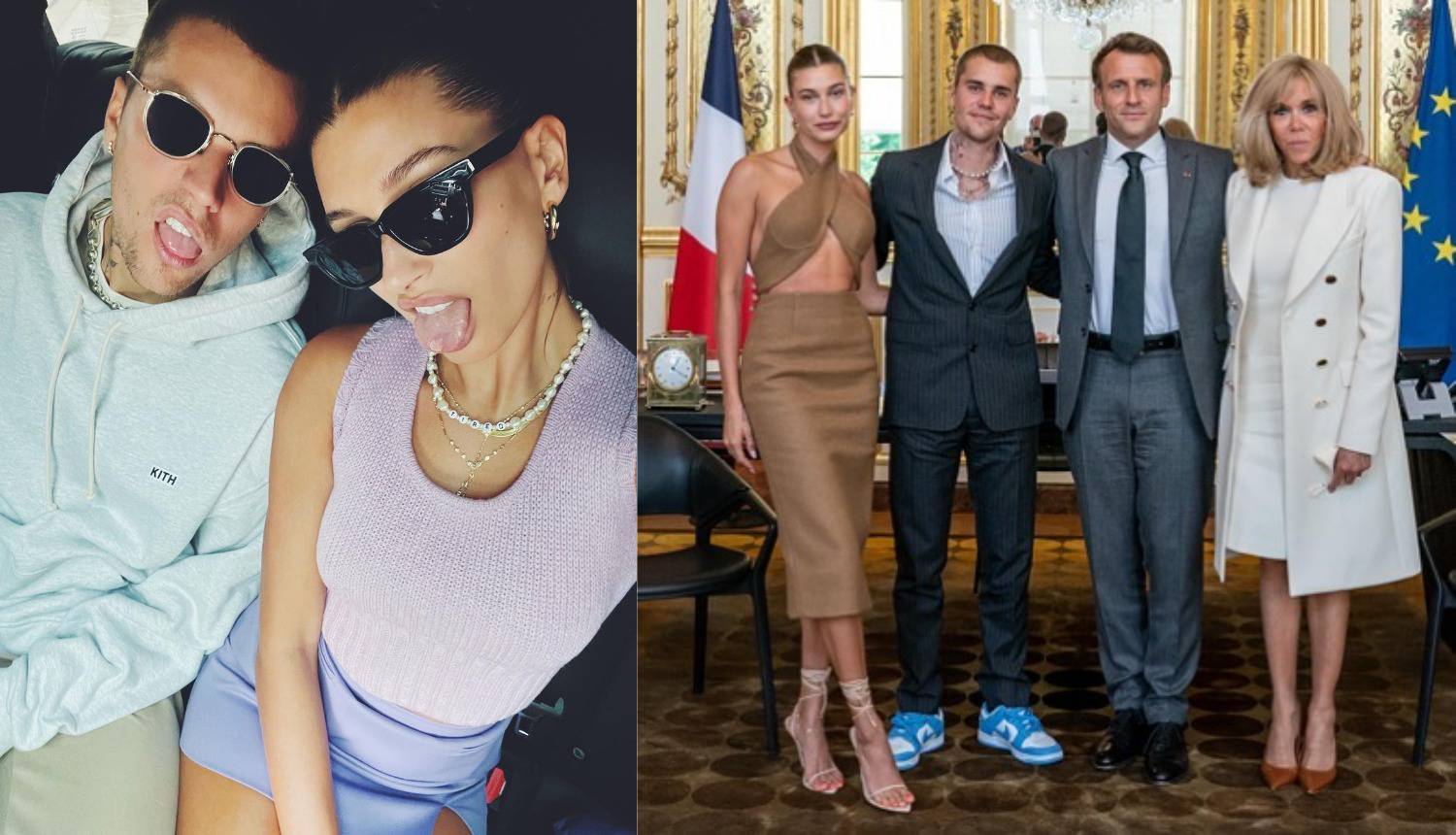 Justin i Hailey Bieber posjetili su francuskog predsjednika, fanovi ih napali zbog 'outfita'