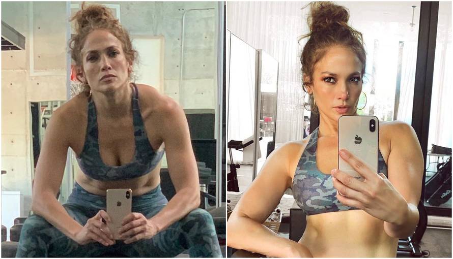 Raščupana J.Lo pokazala lice bez šminke: Pozirala u teretani