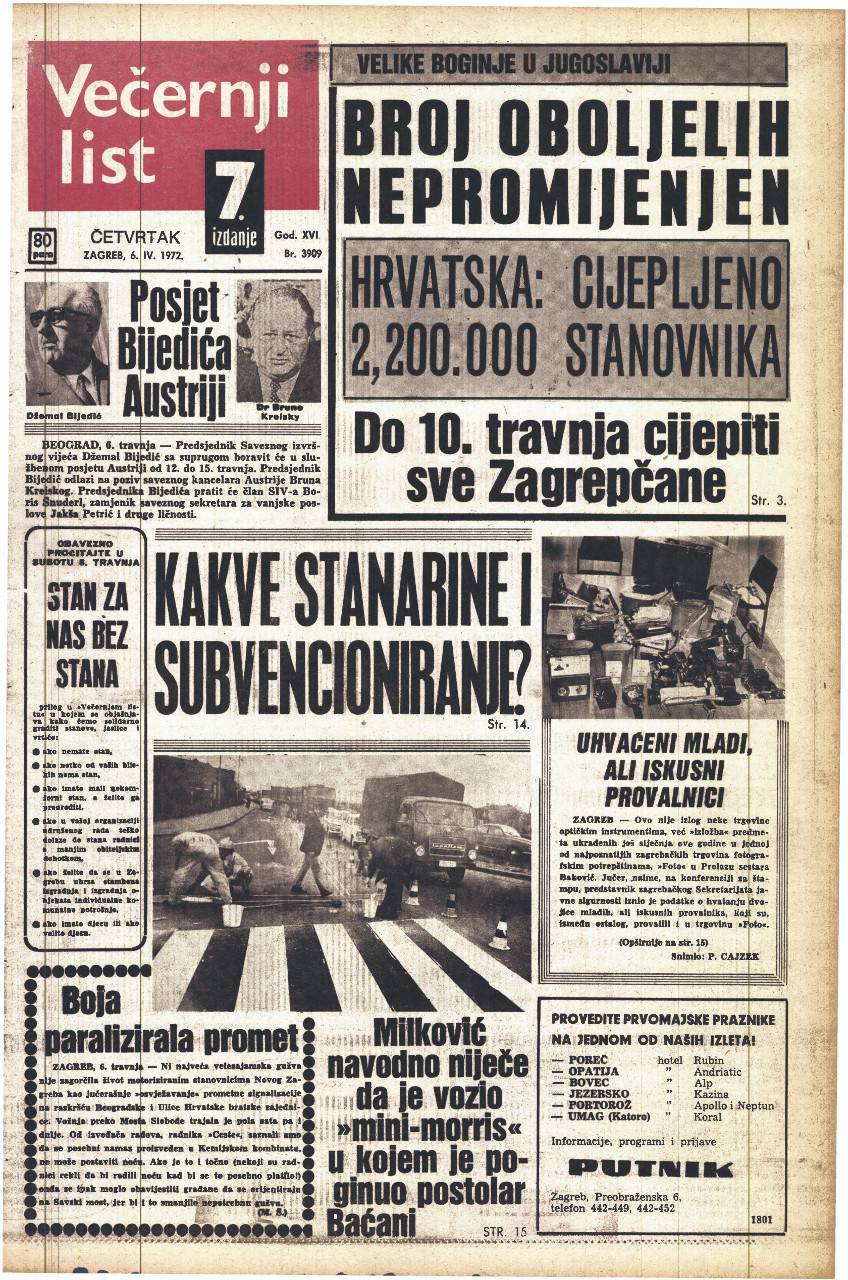 Jugoslavija je 1972. zbog velikih boginja procijepila 18 milijuna ljudi u nekoliko tjedana