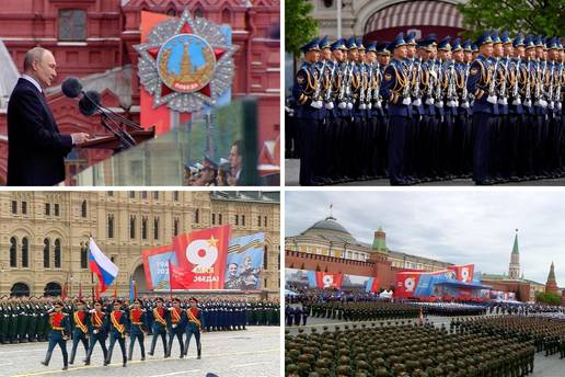 FOTOGALERIJA Nikad skromnija parada u Moskvi: 'Iznad trga bi mogli zujati ukrajinski dronovi'