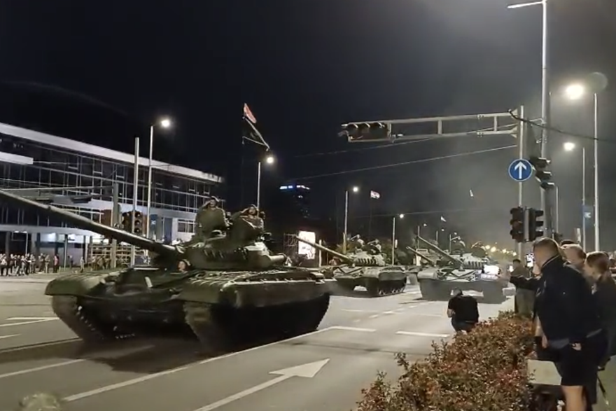 Generalna proba mimohoda s mehaniziranim vozilima